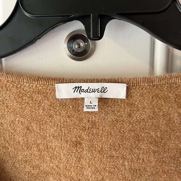 Madewell Wrap V Neck Pullover Sweater Coziest Yarn Womens Size Large nwot - Picture 5 of 10